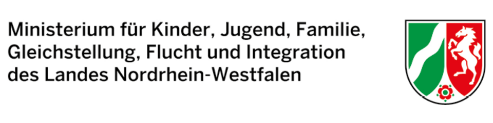 Logo Ministerium für Kinder, Jugend, Familien, Gleichstellung, Flucht und Integration